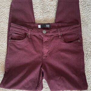 Kut From The Kloth | Connie Ankle Skinny Jean | Size 10 | Plum